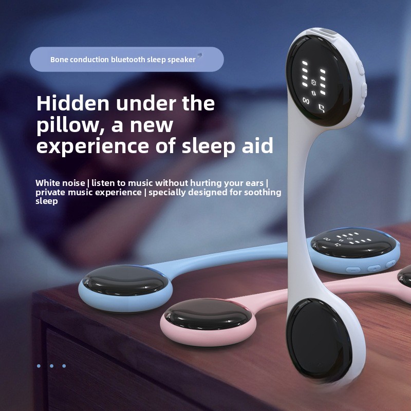 White Noise Machine Sleep - Bone Conduction Pillow Speaker Under Pillow