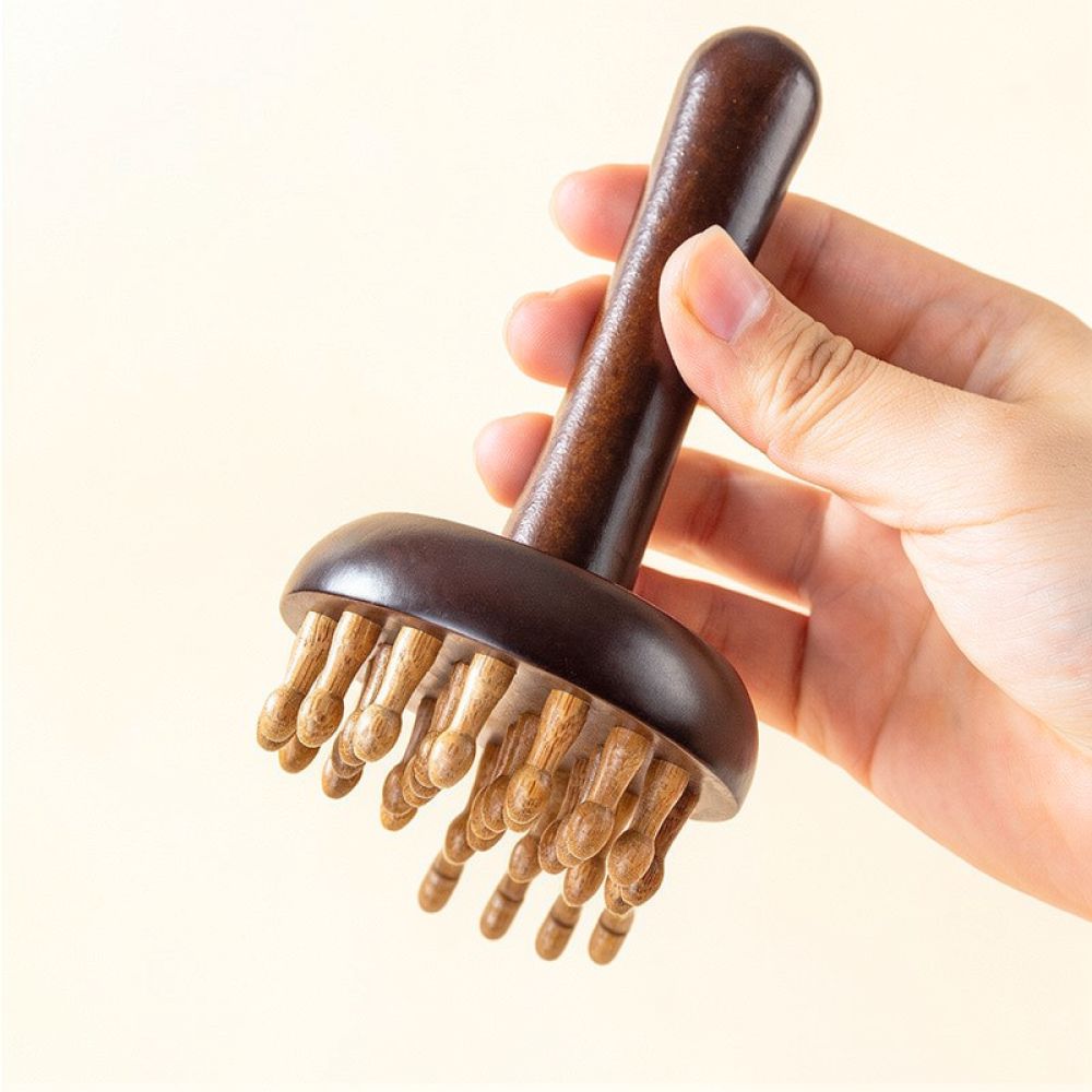 Holistic Health & Wellness - Manual Meridian Massage Brush Wood Body