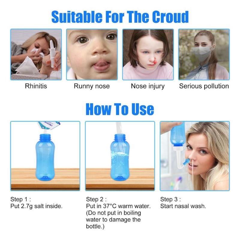 【WA】Nasal Irrigator Rinse Bott - Neti Pot Nasal Rinse 评论和价格