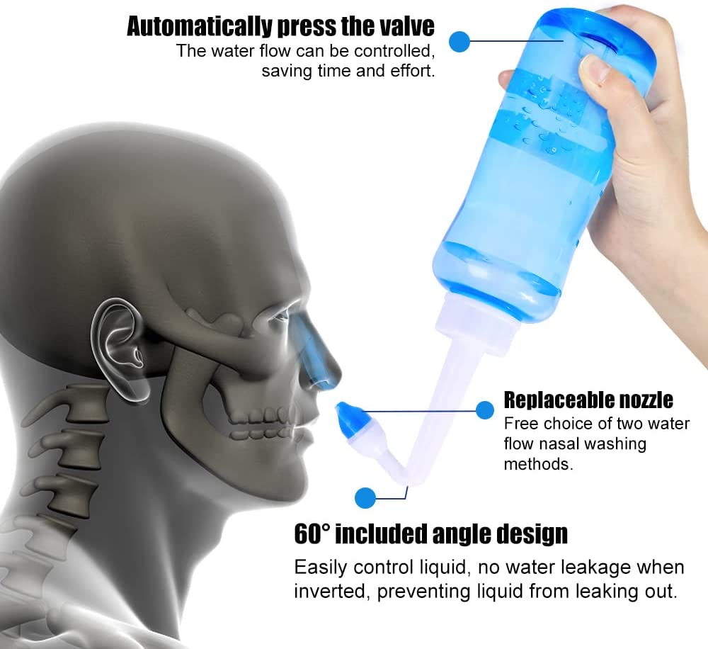Nose Wash Cleaner Bottle 300ml - Neti Pot Nasal Rinse 评论和价格