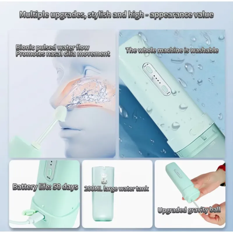 Travel Portable Pulsating Nasa - Neti Pot Nasal Rinse 评论和价格