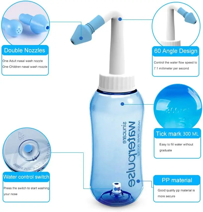 300ml 500ml nasal irrigator Ri - Neti Pot Nasal Rinse 评论和价格